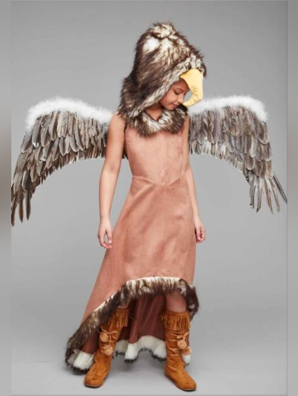 Chasing Fireflies Regal Eagle Costume with Feathered Wings